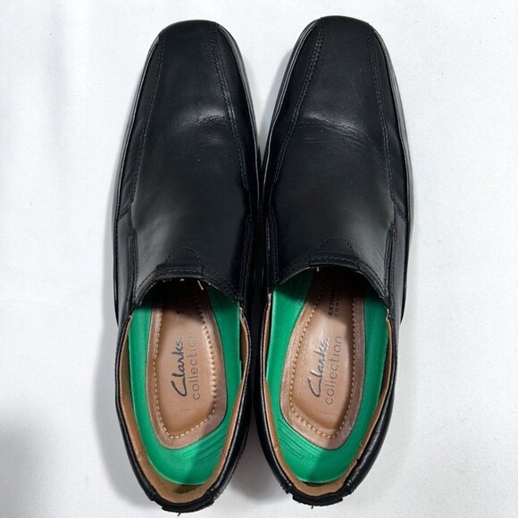 Clarks Collection Clarkslite Ave Loafers Black Men's Shoes Leather US 10M - Picture 4 of 9